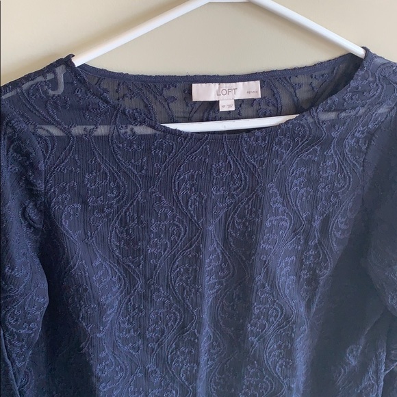 Sheer Embroidery Lace Top Blouse - Picture 2 of 4